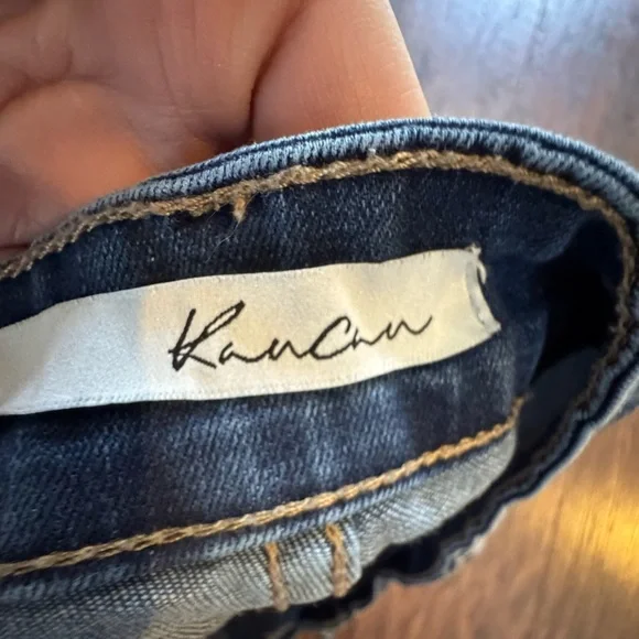 Kancan Size 7- pre loved-Denim Frayed Hem Women's Shorts - Picture 4 of 11